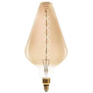 Ampoule LED Torsadée "cône" 40cm Ambre