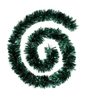 Guirlande De Noël Large 10 Cm Vert Mixte Brillant Et Mat Longueur 2 Mètres