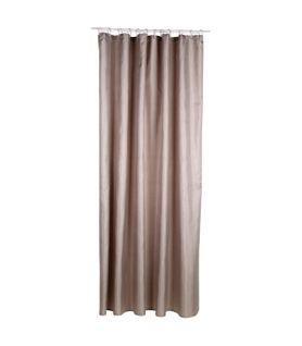 Rideau De Douche Taupe 180 X 200 Anneaux Inclus