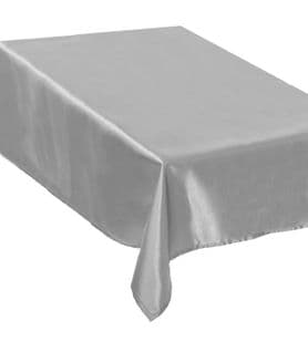 Nappe Satin Argent 140 X 240 Cm