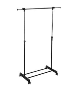 Penderie Portant à Vêtements En Inox Extensible En Hauteur Et Largeur H 165 Cm