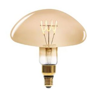 Ampoule LED Torsadée "champignon" 22cm Ambre