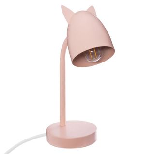 Lampe à Poser En Métal "oreilles" 31cm Rose