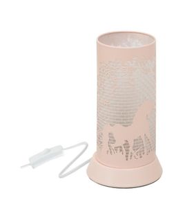 Lampe À Poser Pour Enfant "décor" 20cm Rose