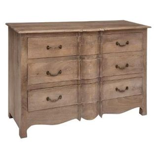 Commode 3 Tiroirs En Bois "hiver" 120cm Naturel