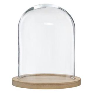 Cloche Décorative En Verre "shine" 29cm Naturel