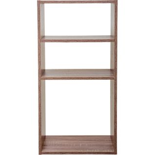 Etagère Rectangulaire 2 + 1 Cases Mix - H. 67,5 Cm - Beige