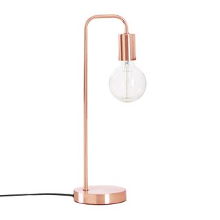 Lampe À Poser Design Keli - H. 45,5 Cm - Marron Cuivré