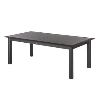 Table De Jardin Extensible 12 Personnes Allure - L. 216/316 Cm - Gris Rayé Et Graphite