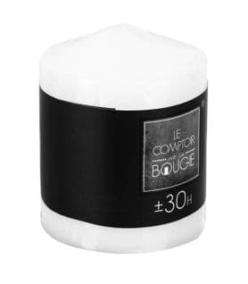 Bougie Ronde Blanche H9 225g