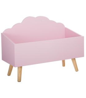 Coffre De Rangement Sur Pied Coffre à Jouet Nuage Rose