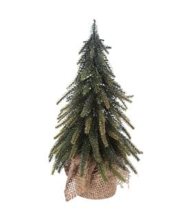 Sapin De Table Artificiel Avec Base En Jute H 27 Cm