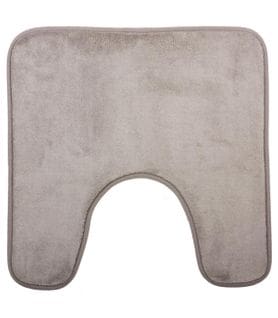 Tapis Contour Wc Mémoire De Forme Taupe 48 X 48 Cm