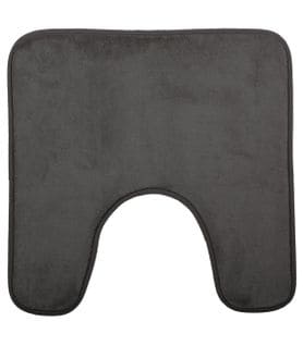 Tapis Contour Wc Mémoire De Forme Gris 48 X 48 Cm