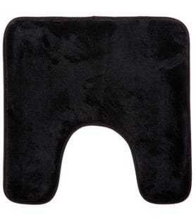 Tapis Contour Wc Mémoire De Forme Noir 48 X 48 Cm