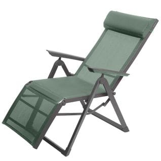 Chaise Longue Decima Vert Olive/graphite - Olive