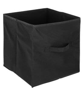 Boîte De Rangement En Tissu Noir 31 X 31 X 31 Cm