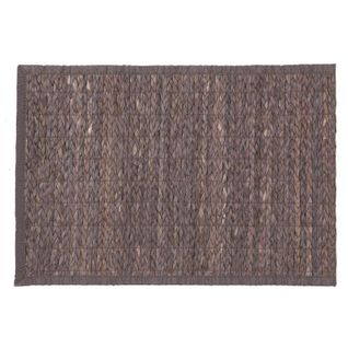 Tapis En Bambou 120 X 170 cm Gris Foncé - Gris