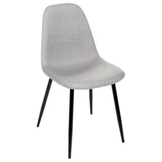 Chaise Tissu Et Métal Tyka Gris Atmosphera - Gris