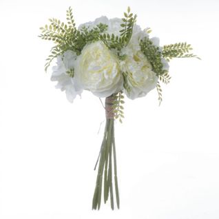 Bouquet De Fleurs 35cm Blanc