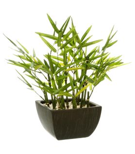 Plante Artificielle Bambou En Pot H 35 Cm