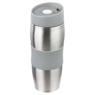 Mug Isolant "inox et Silicone" 0,35l Gris