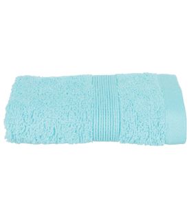 Serviette De Toilette En Coton Bleu Aqua Tissu Éponge 30 X 50 Cm