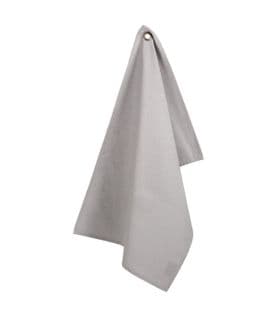 Lot De 2 Torchons En Coton Gris Clair 45 X 70 Cm