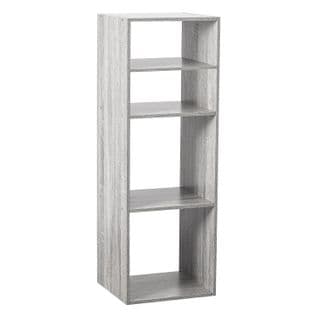 Etagère Rectangulaire 4 Cases Mix - H. 100,5 Cm - Gris