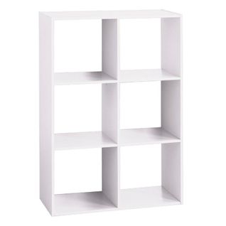 Étagère En Bois 6 Cases Mix Coloris Blanc - Blanc