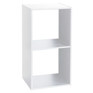 Etagère 2 Cases Mix - P. 34,5 Cm X H. 67,5 Cm - Blanc