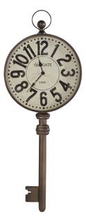 Horloge H100 cm CLEF Marron