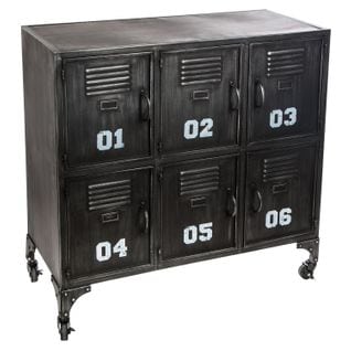 Etagère Design Industriel Sevin - L. 90 X H. 88 Cm - Noir