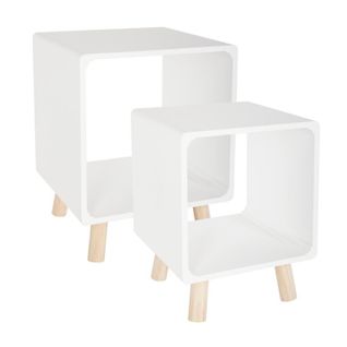 Chevet Break Blanc Lot De 2 Atmosphera - Blanc