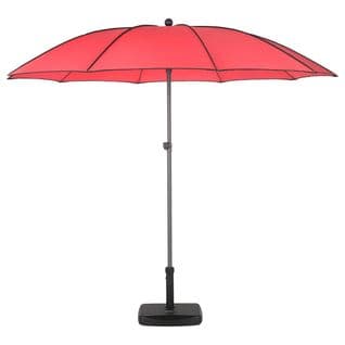 Parasol Droit Inclinable Rond Bogota Coquelicot