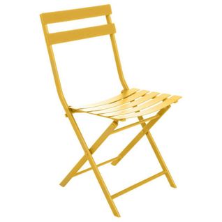 Chaise Métal Pliante Greensboro Moutarde Hespéride - Jaune Moutarde