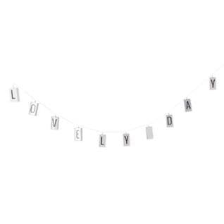 Guirlande Lumineuse 10 LED "lettres" 120cm Noir et Blanc