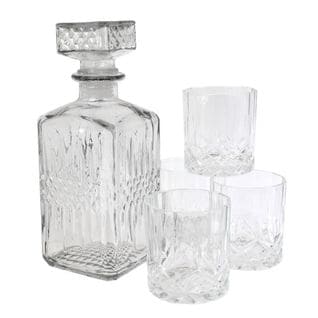 Coffret Bouteille et Verres "whisky" 24cm Transparent