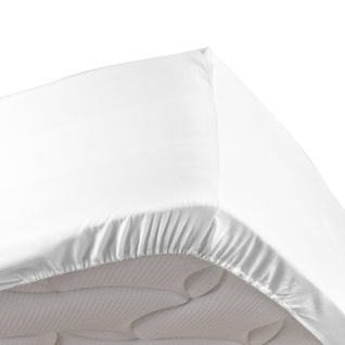 Ensemble En Percale 78 Fils Parure 220x240 Cm Satinéa Anthracite + Drap Housse 140x190 Cm Blanc