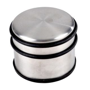 Stop Porte Rond En Acier "gusmat" 9cm Argent