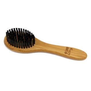 Brosse De Toilettage Bambou "poils Doux" 19cm Naturel