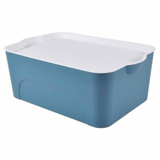 Boîte De Rangement Déco "pratique" 16l Bleu