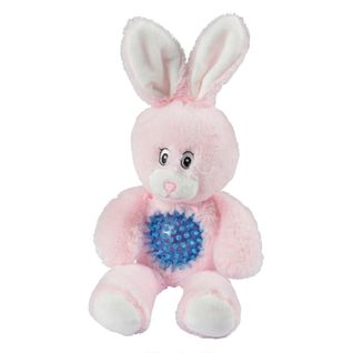 Jouet Pour Chien Sonore "pitchou Le Lapin" 27cm Rose