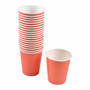 Lot De 20 Gobelets En Carton "fiesta" 23cl Terracotta