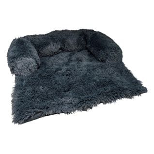 Protège Canapé et Traversin "fluffy" 80cm Anthracite