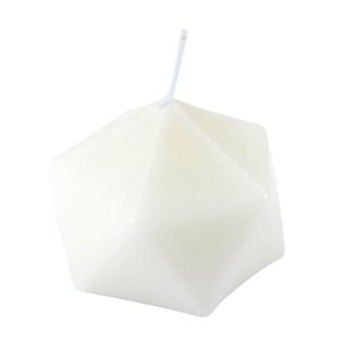 Bougie Déco Origami "arty" 7cm Blanc