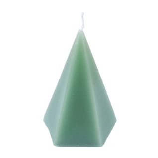 Bougie Déco Pyramide "arty" 12cm Céladon