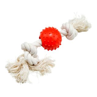 Jouet Pour Chien "corde et Balle" 33cm Naturel