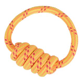 Jouet Pour Chien "corde Nœud 1 Poignée" 18cm Orange