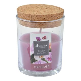 Bougie Verrine Parfumée "essentiel Ii" 8cm Orchidée